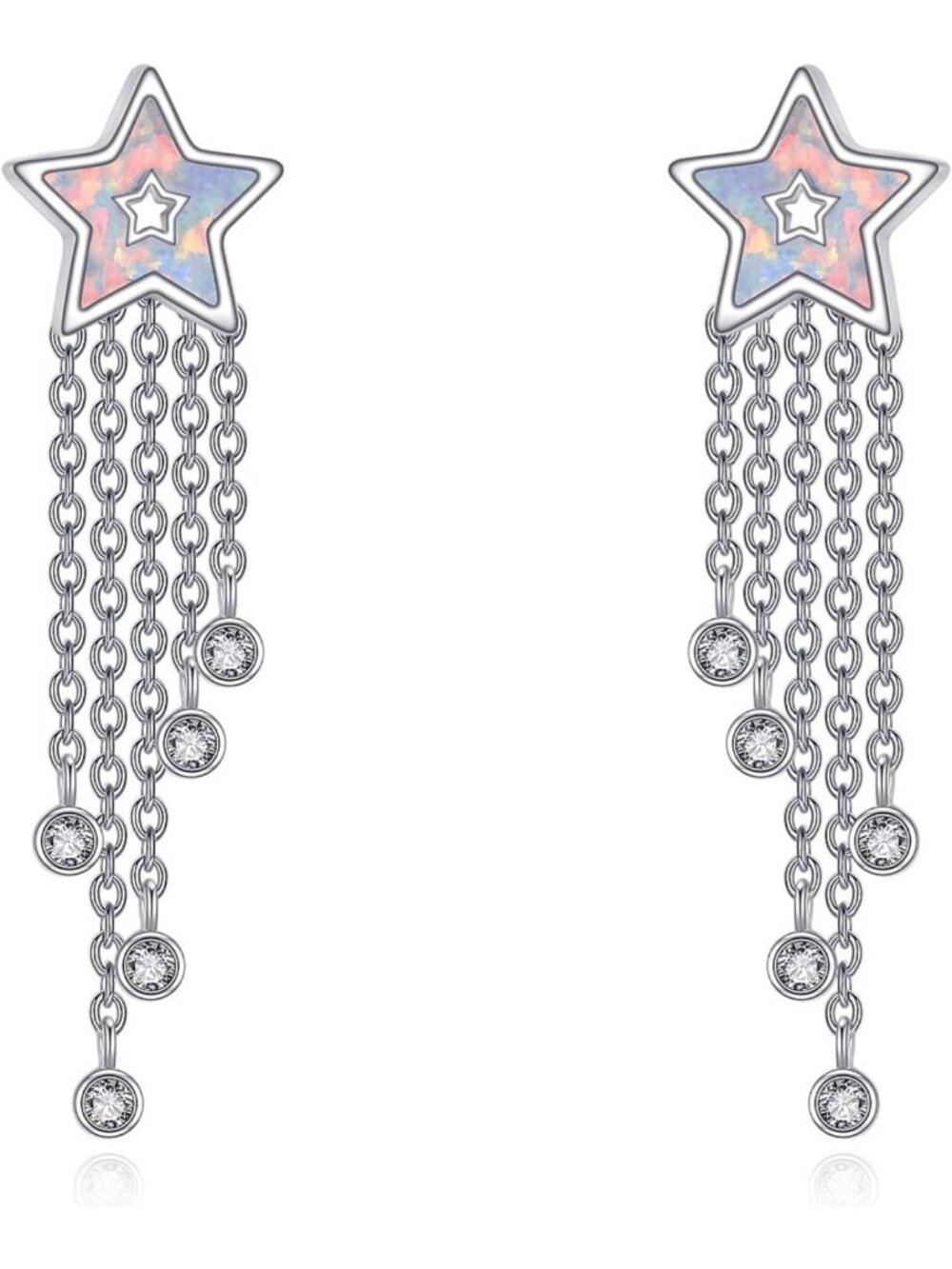 Unique 925 Sterling Silver Star Stud Earrings | Celestial Jewelry Gift for All